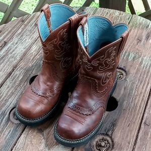 Ariat FatBaby Leather Boots Size 9B